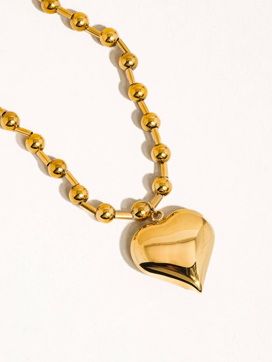 Parisian Heart Necklace- Waterproof