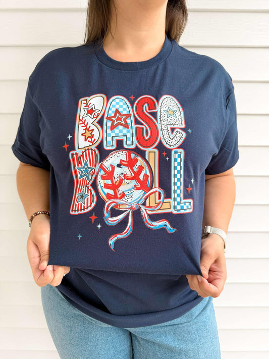 Baseball + Bows Tee